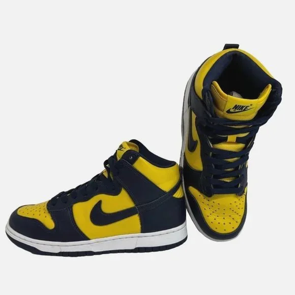 NIKE Dunk High Michigan 2020 Varsity Maize Midnight Navy CZ8149